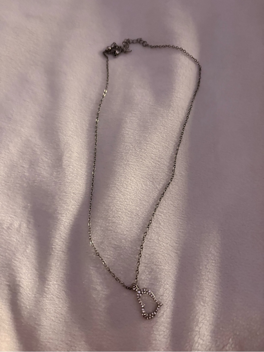 Delicate Silver Heart Pendant Necklace - Women Jewelry